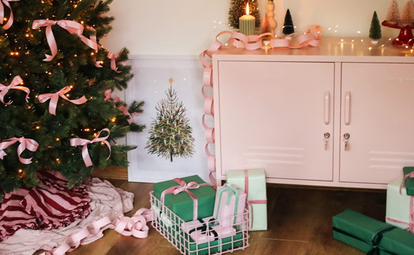 Pastel Christmas styling